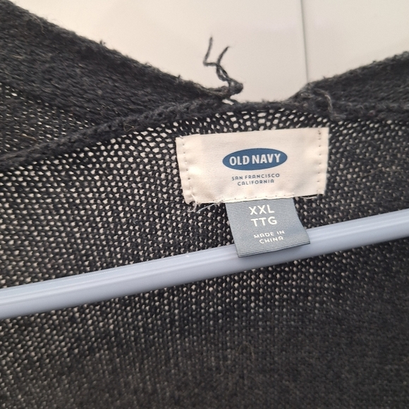 Old Navy Dark Gray Open Front Cardigan Sweater XXL - Picture 4 of 5
